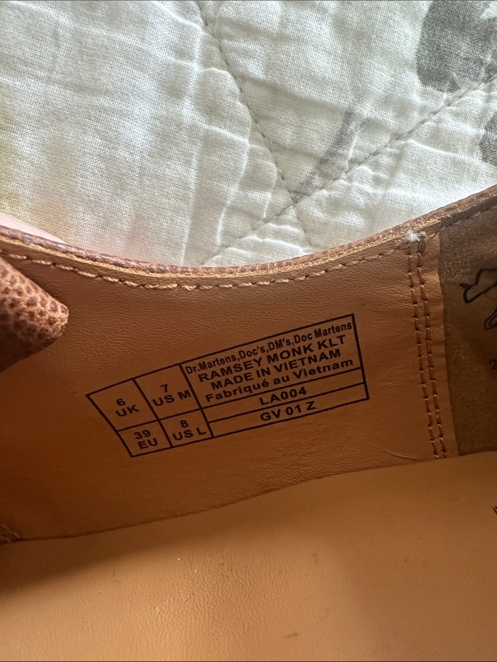 Dr. Martens Tan Brown Kiltie Buckle Loafers - Picture 3 of 6